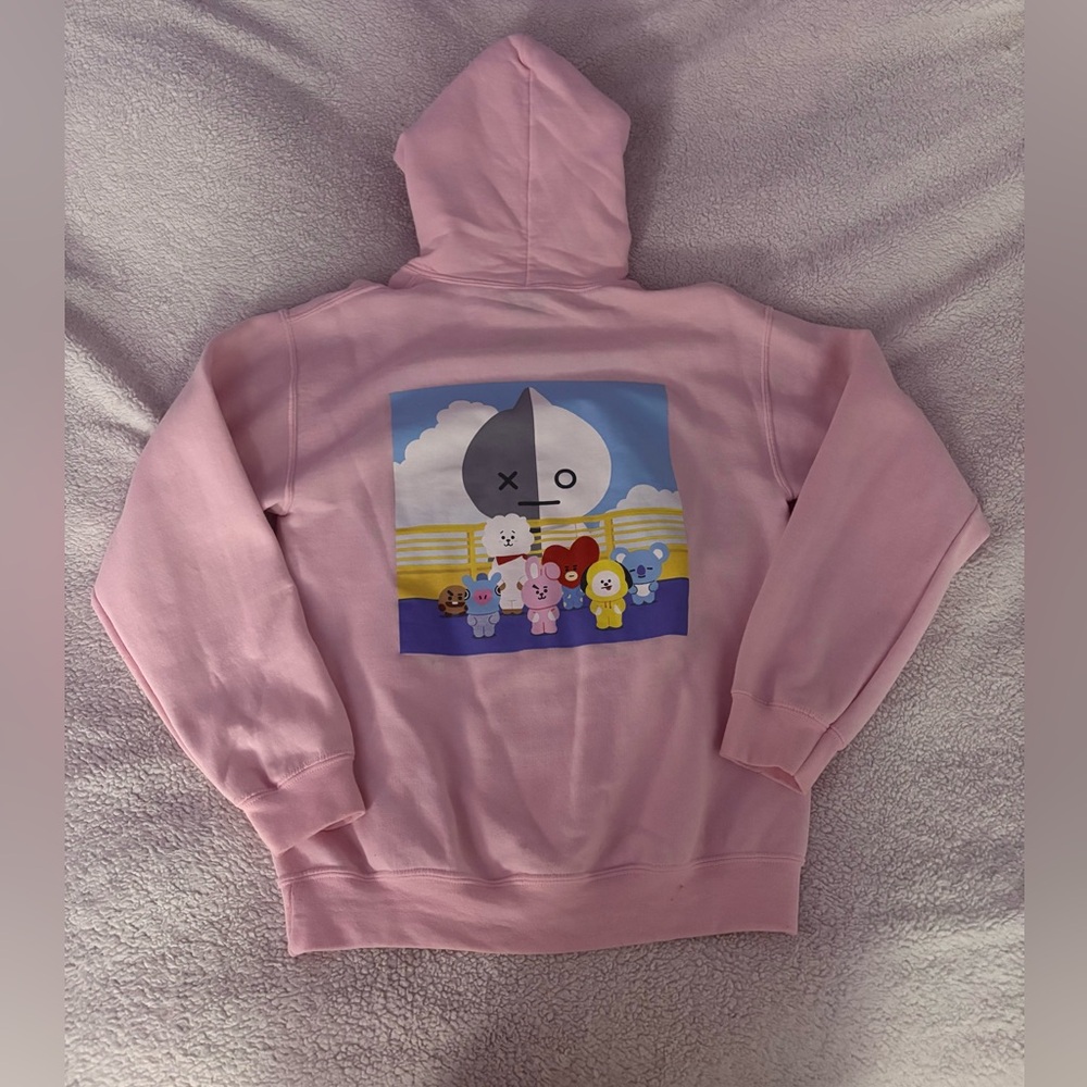 Pink BT21 hoodie